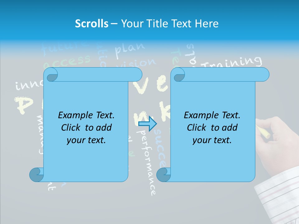 Flow Chart Inspire Writing PowerPoint Template