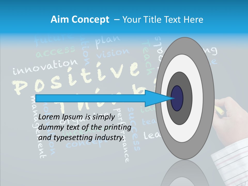 Flow Chart Inspire Writing PowerPoint Template