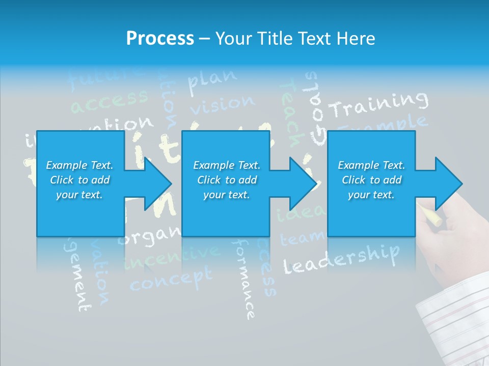 Flow Chart Inspire Writing PowerPoint Template