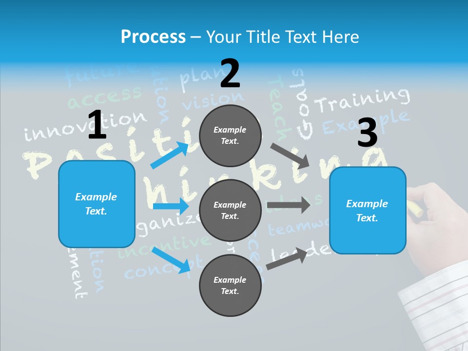 Flow Chart Inspire Writing PowerPoint Template