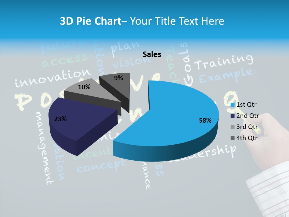 Flow Chart Inspire Writing PowerPoint Template
