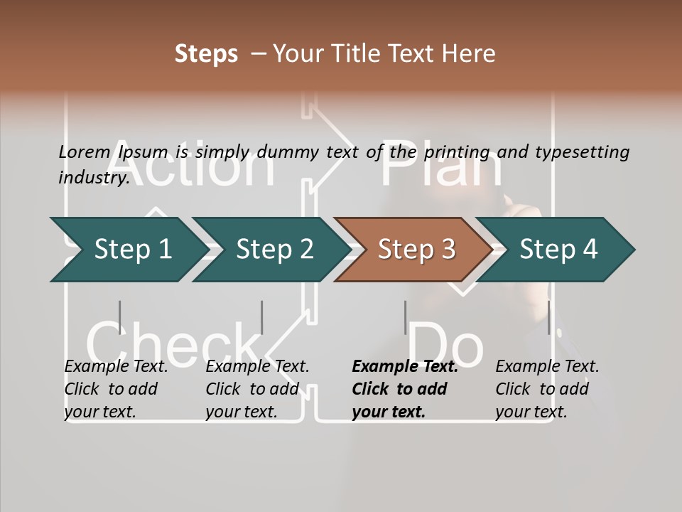 Cycle Concept Person PowerPoint Template