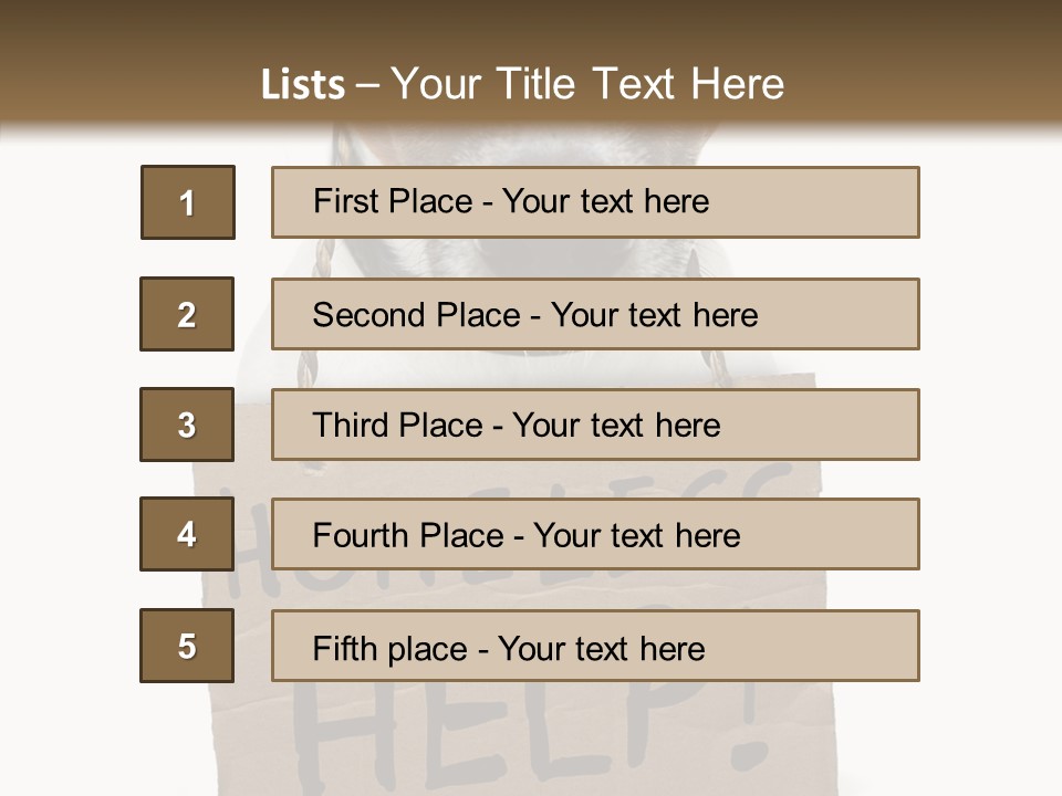 Board Sign Life PowerPoint Template