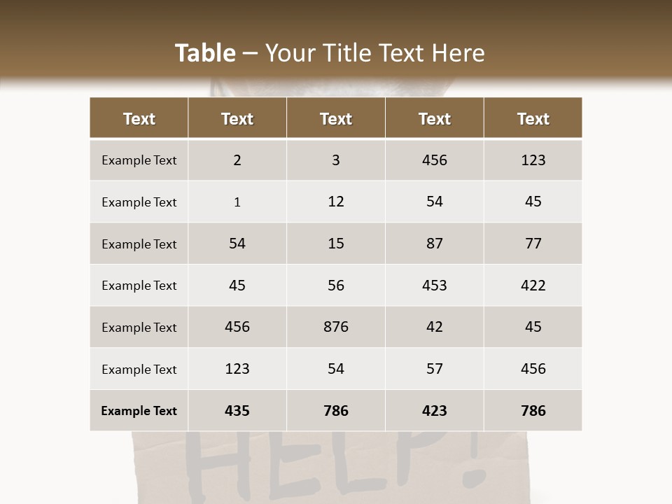 Board Sign Life PowerPoint Template