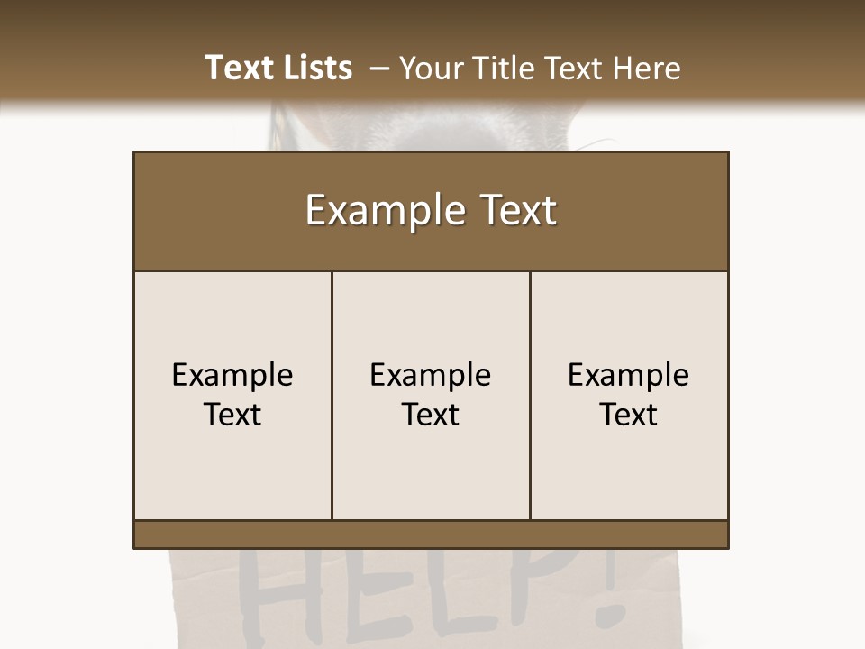 Board Sign Life PowerPoint Template