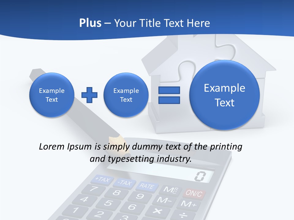 Silver White Background Jigsaw PowerPoint Template