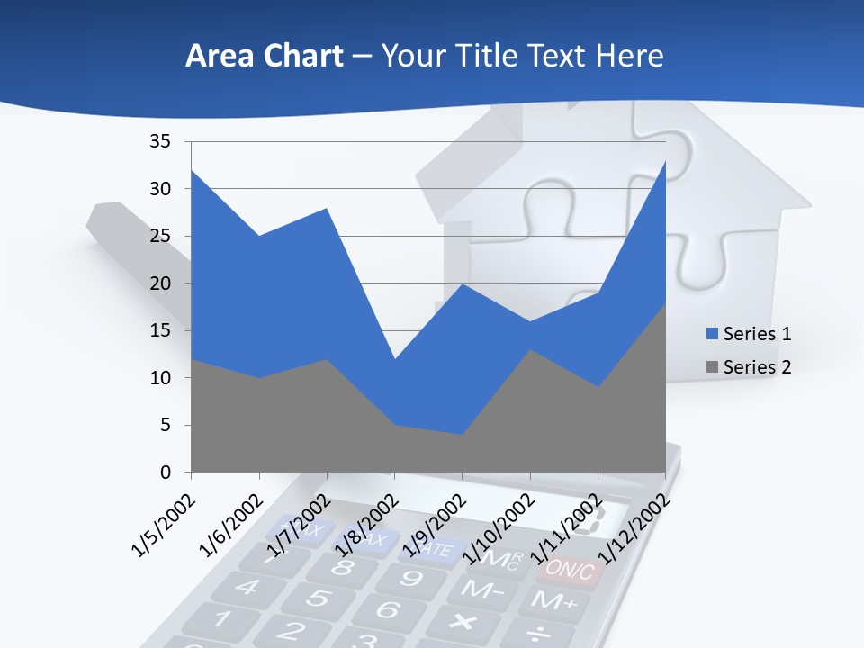 Silver White Background Jigsaw PowerPoint Template