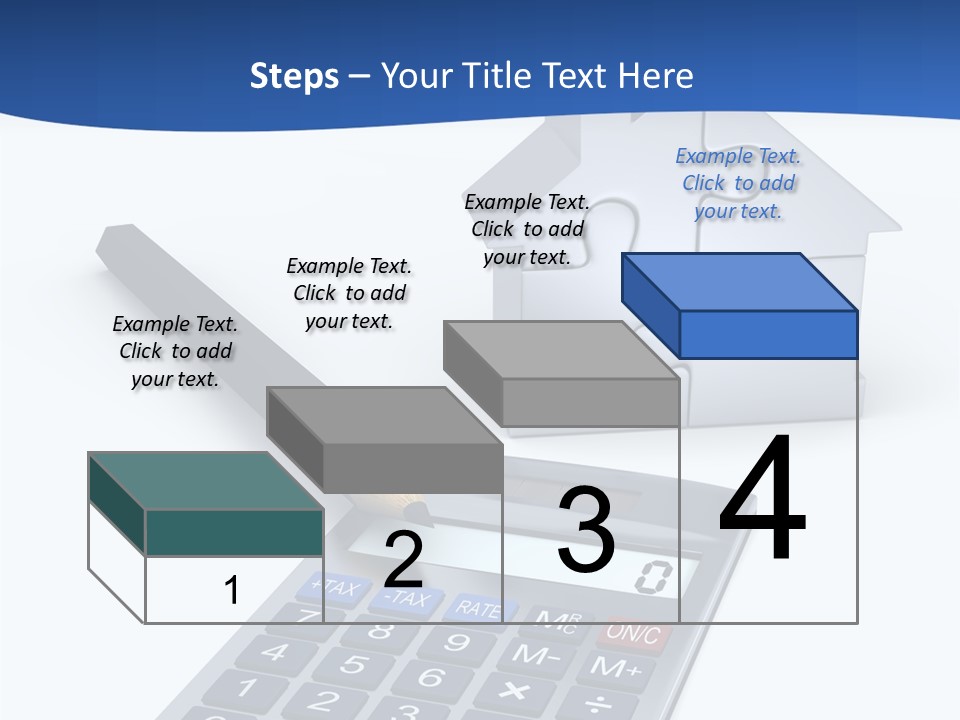 Silver White Background Jigsaw PowerPoint Template