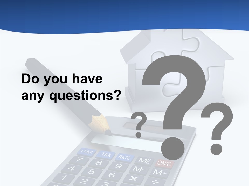 Silver White Background Jigsaw PowerPoint Template