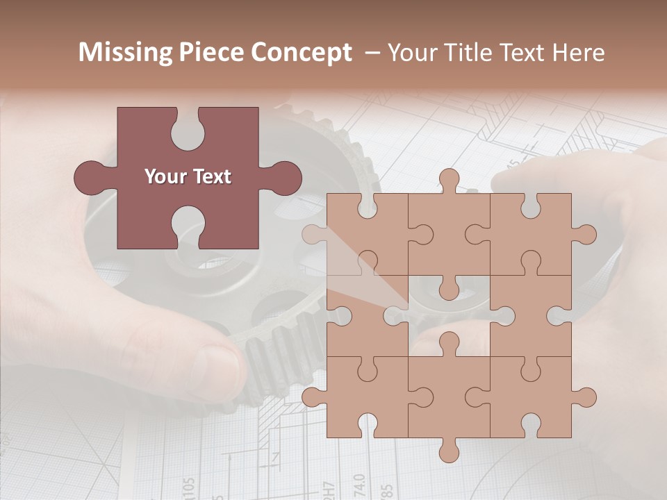 Technology Tools Calipers PowerPoint Template