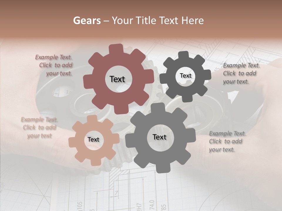 Technology Tools Calipers PowerPoint Template