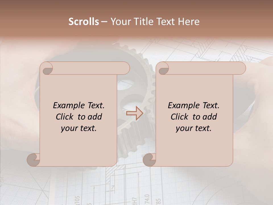 Technology Tools Calipers PowerPoint Template