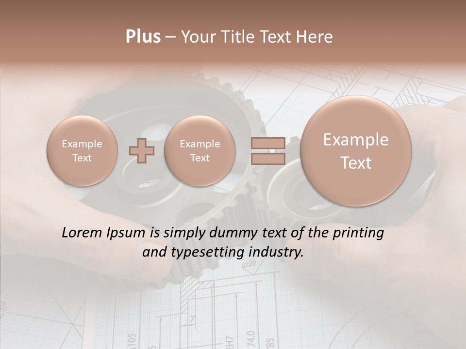 Technology Tools Calipers PowerPoint Template