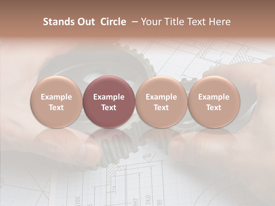 Technology Tools Calipers PowerPoint Template