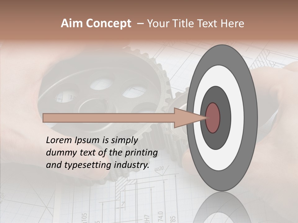Technology Tools Calipers PowerPoint Template