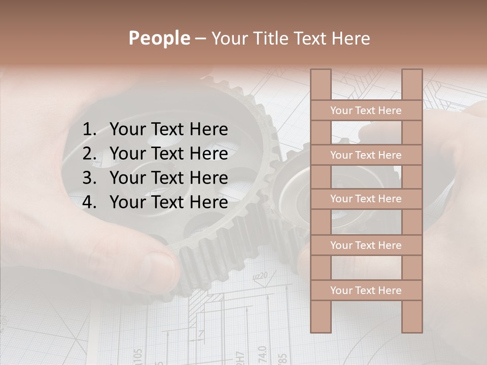 Technology Tools Calipers PowerPoint Template