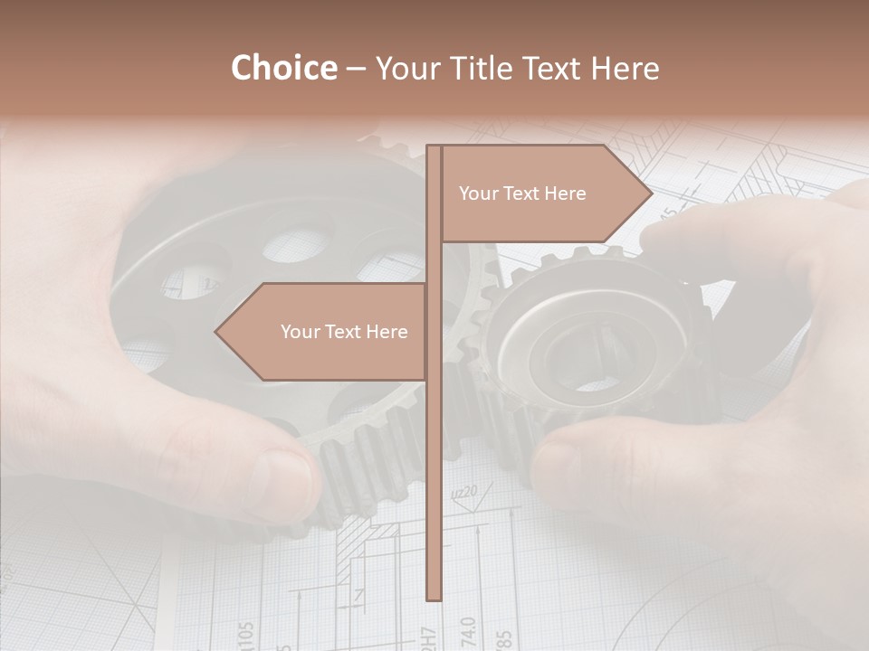 Technology Tools Calipers PowerPoint Template