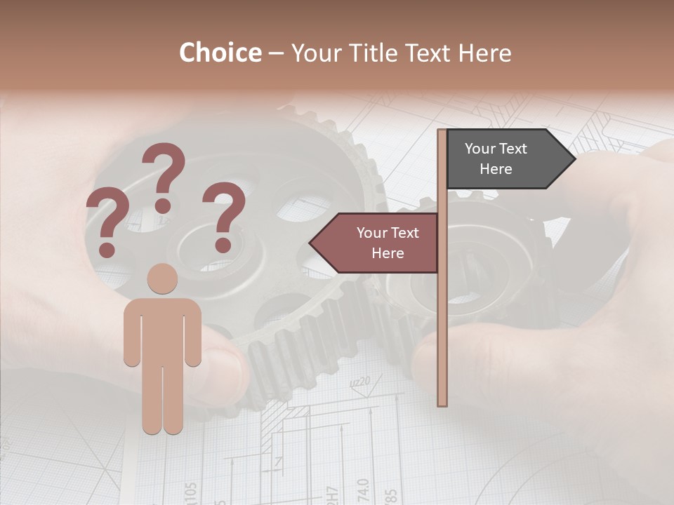 Technology Tools Calipers PowerPoint Template