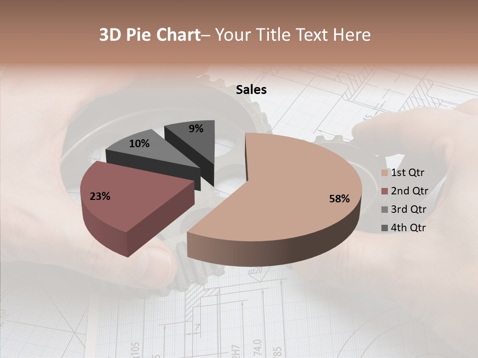 Technology Tools Calipers PowerPoint Template