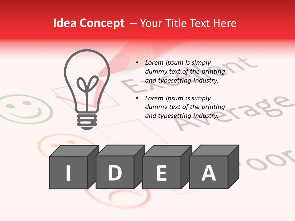 Checklist Questionnaire Choice PowerPoint Template