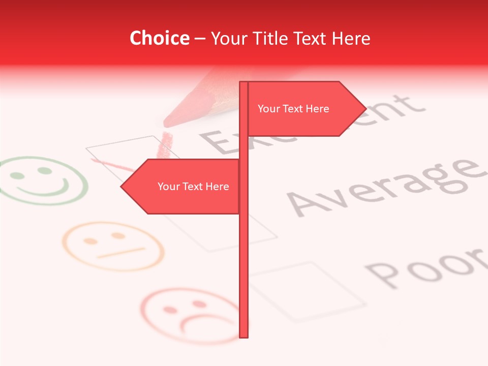 Checklist Questionnaire Choice PowerPoint Template