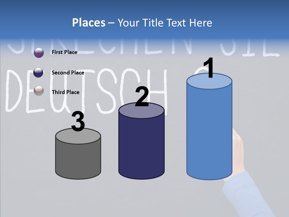 Foreign Girl Student PowerPoint Template