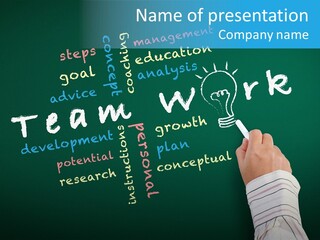 Vision Teamwork Motivate PowerPoint Template