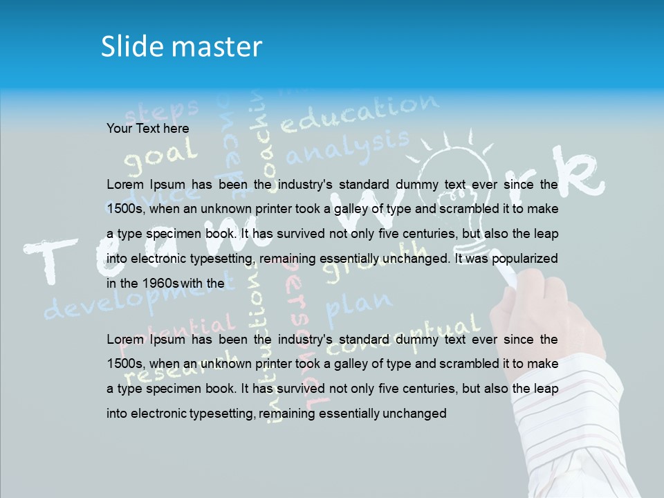 Vision Teamwork Motivate PowerPoint Template