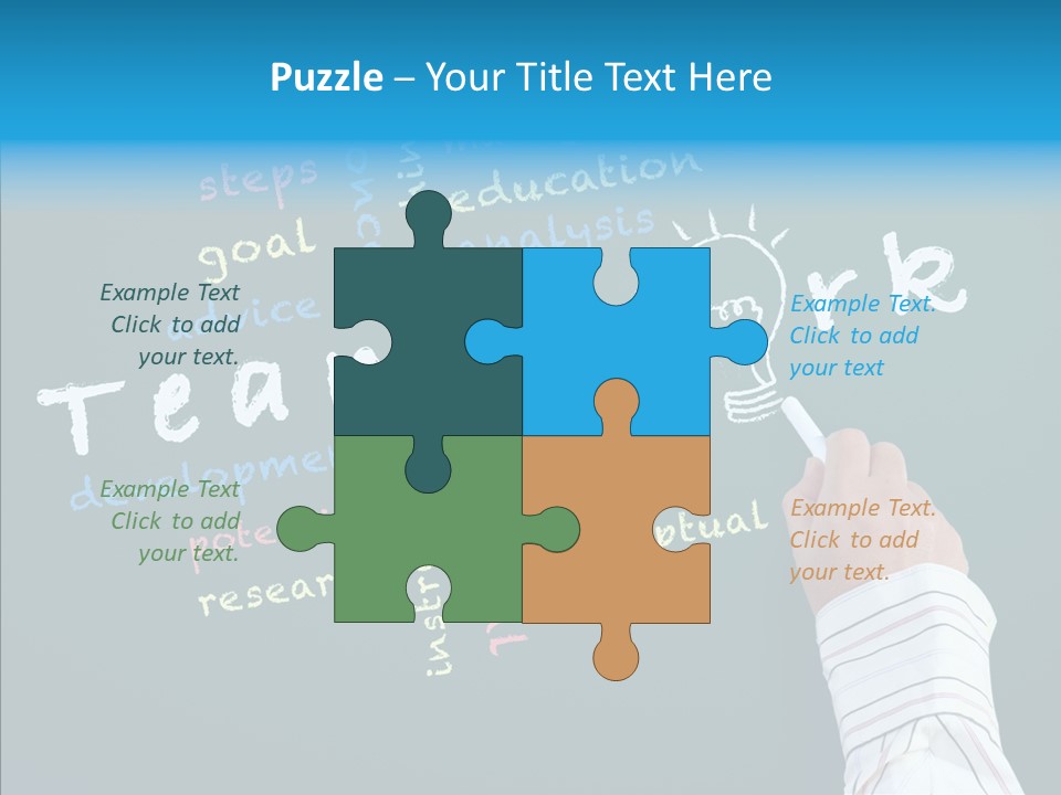 Vision Teamwork Motivate PowerPoint Template