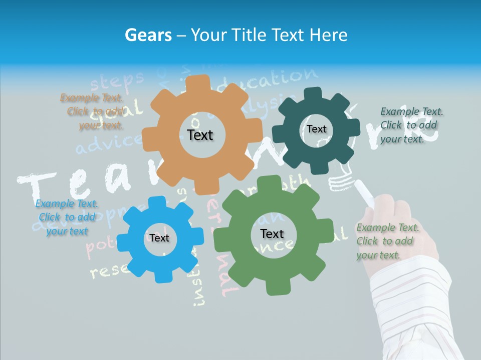 Vision Teamwork Motivate PowerPoint Template