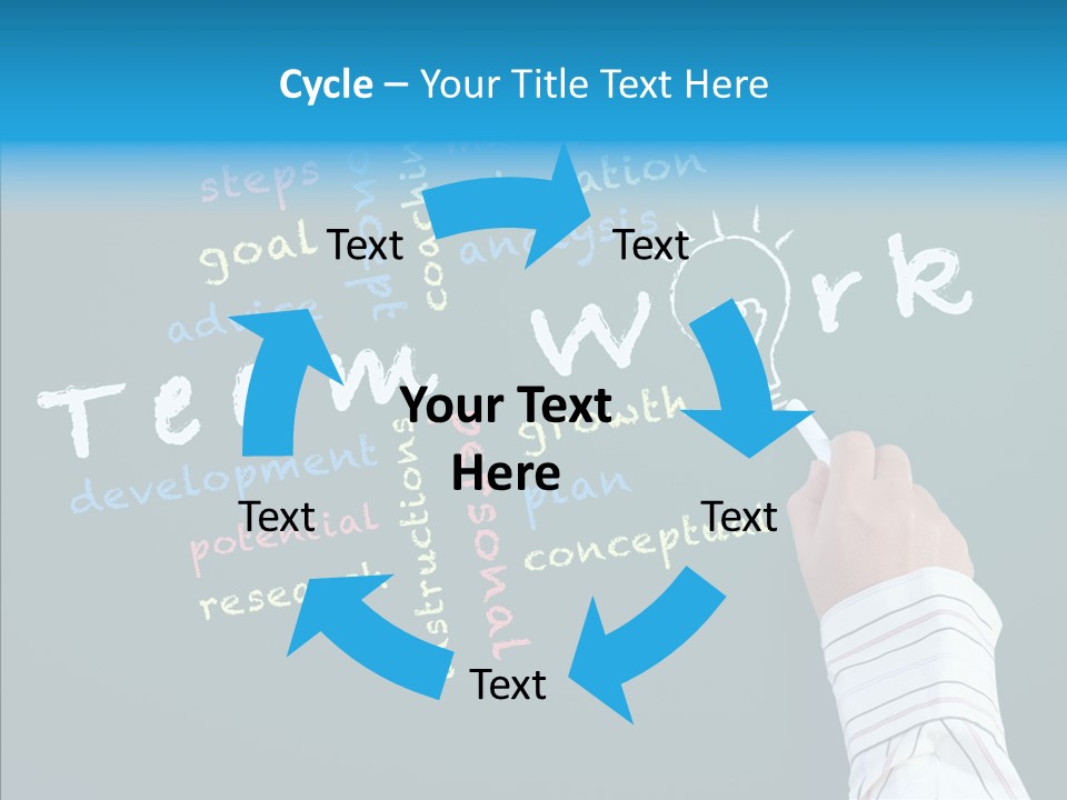 Vision Teamwork Motivate PowerPoint Template