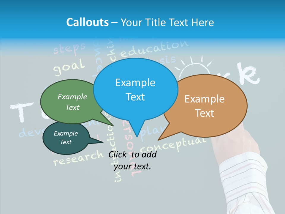 Vision Teamwork Motivate PowerPoint Template