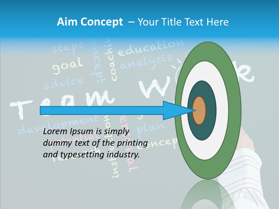 Vision Teamwork Motivate PowerPoint Template