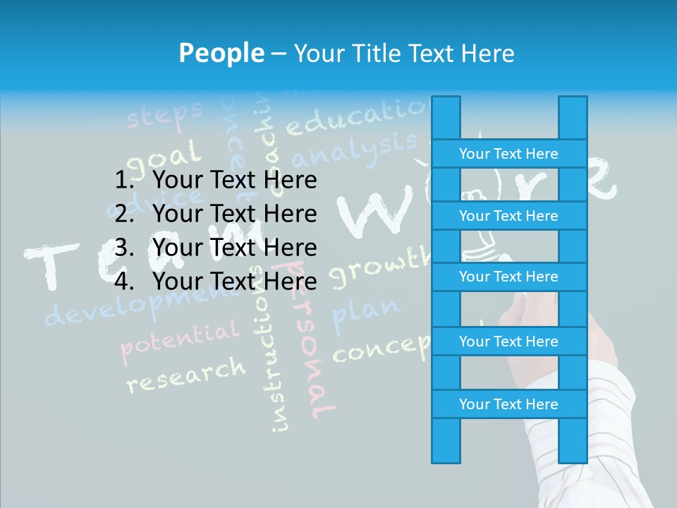 Vision Teamwork Motivate PowerPoint Template