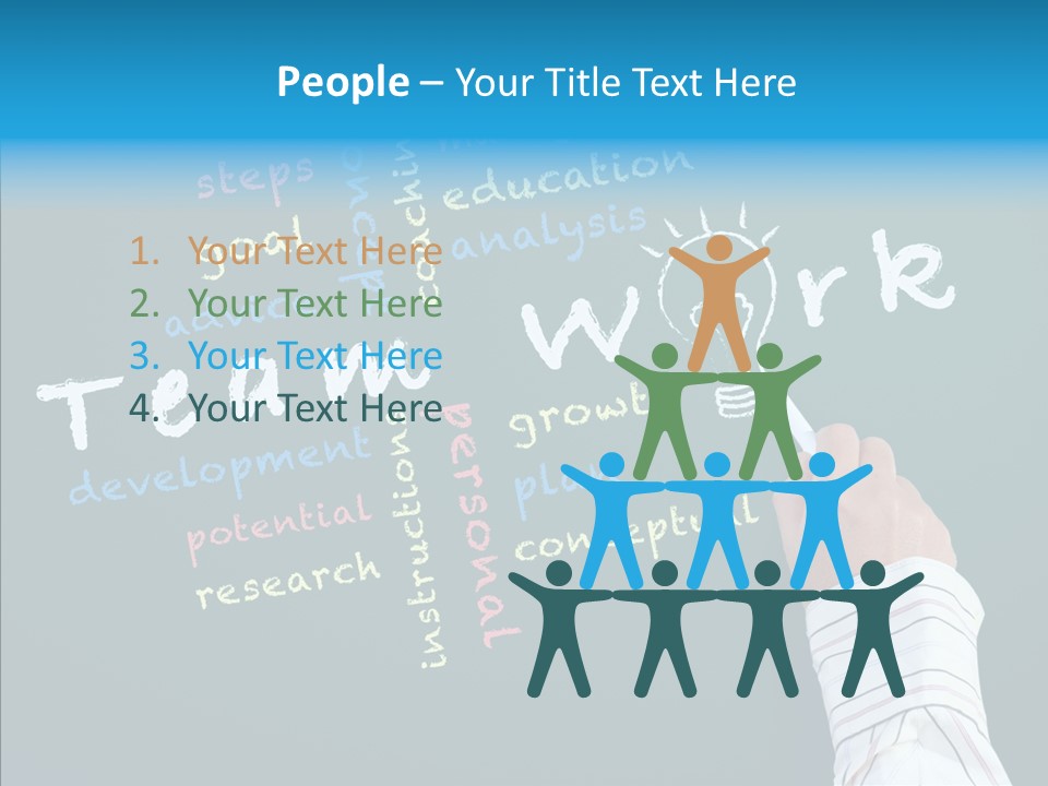 Vision Teamwork Motivate PowerPoint Template