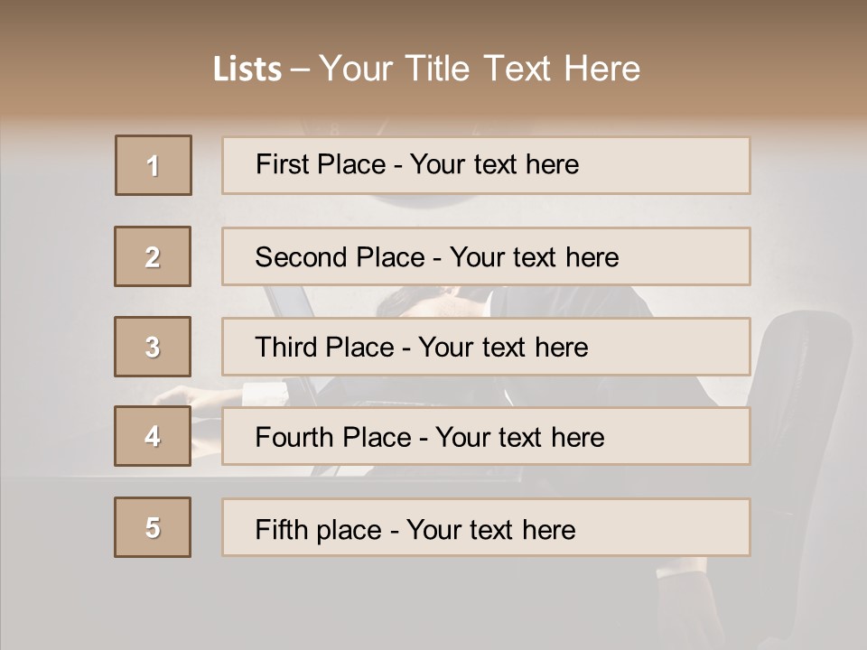 Adult Work Indoor PowerPoint Template