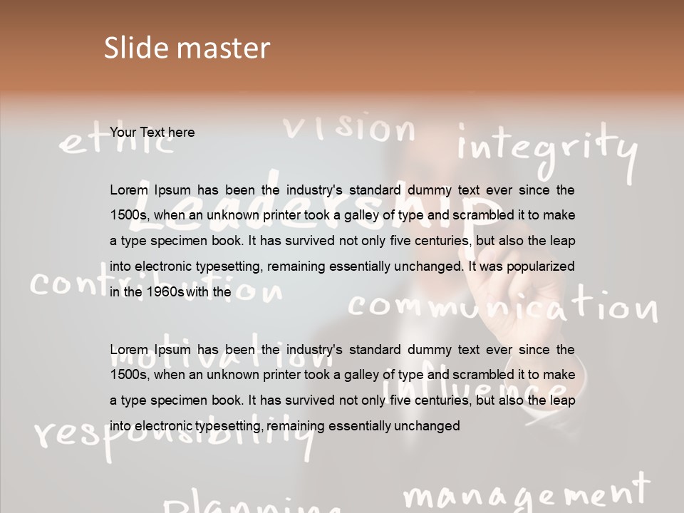 Meeting White Man PowerPoint Template