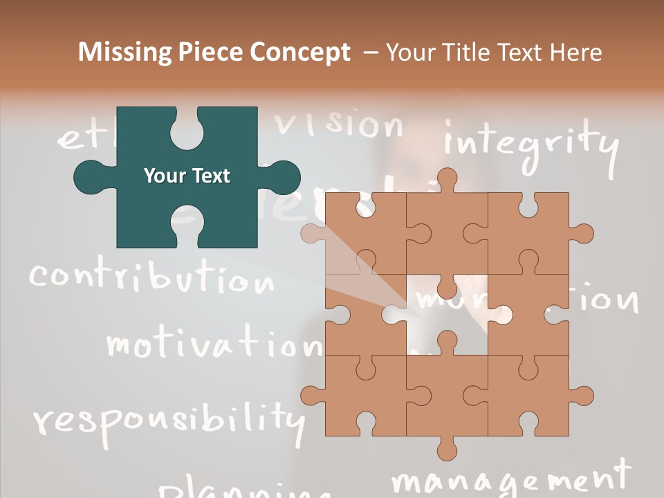 Meeting White Man PowerPoint Template