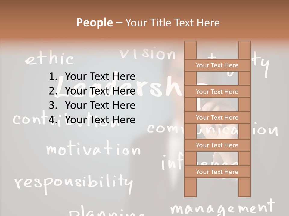 Meeting White Man PowerPoint Template