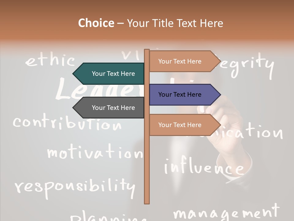 Meeting White Man PowerPoint Template