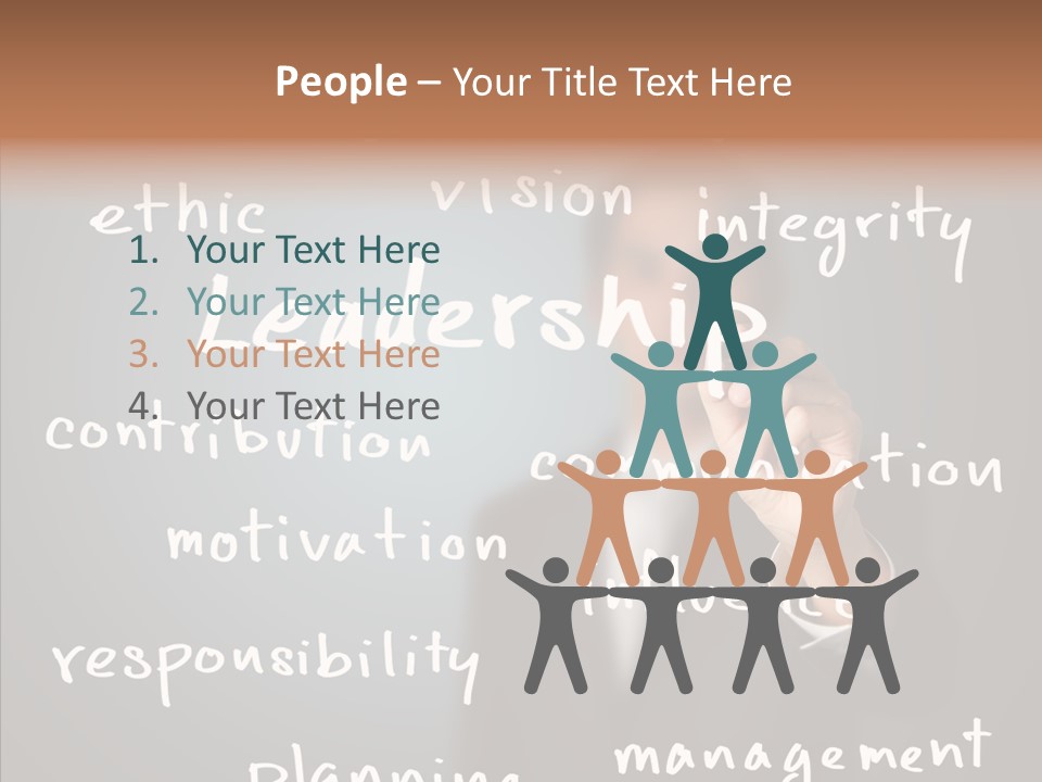 Meeting White Man PowerPoint Template