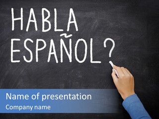 Habla Education Background PowerPoint Template