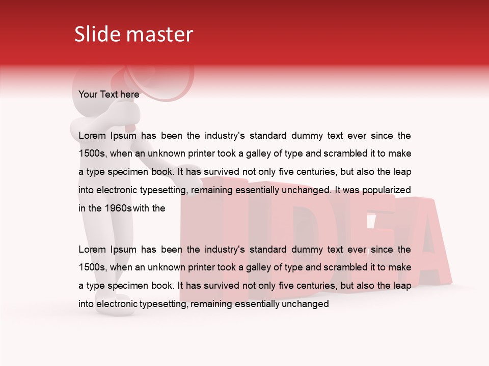 Internet Message Link PowerPoint Template
