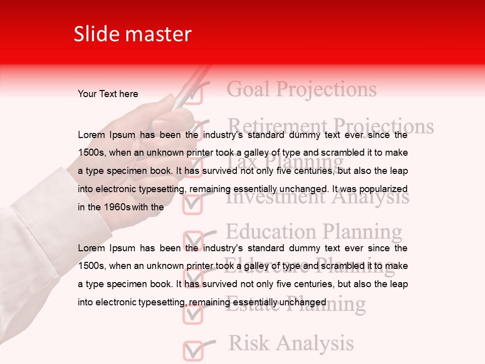 Education Care List PowerPoint Template