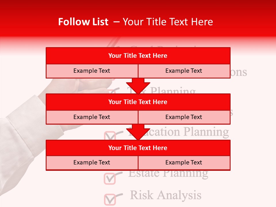 Education Care List PowerPoint Template