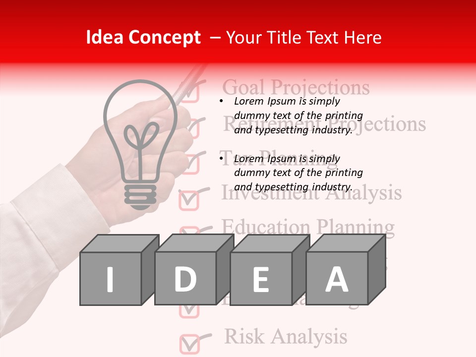 Education Care List PowerPoint Template