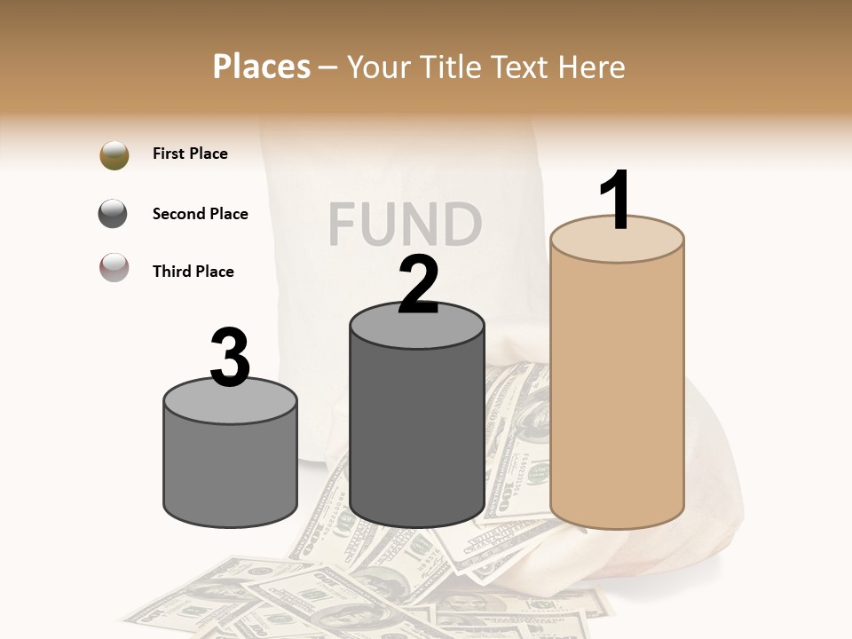 Institutional Closeup Currency PowerPoint Template