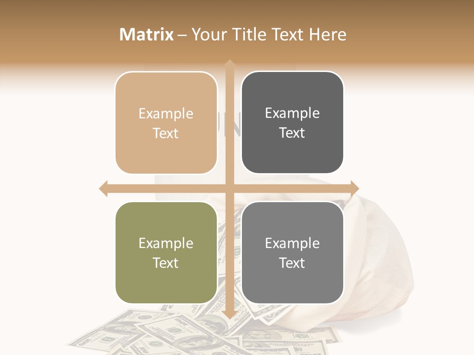 Institutional Closeup Currency PowerPoint Template