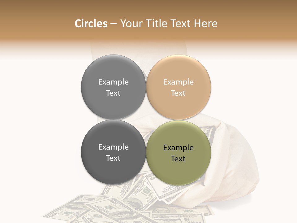 Institutional Closeup Currency PowerPoint Template