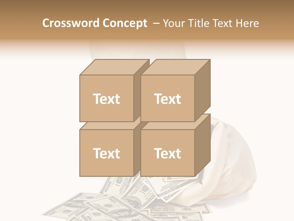 Institutional Closeup Currency PowerPoint Template
